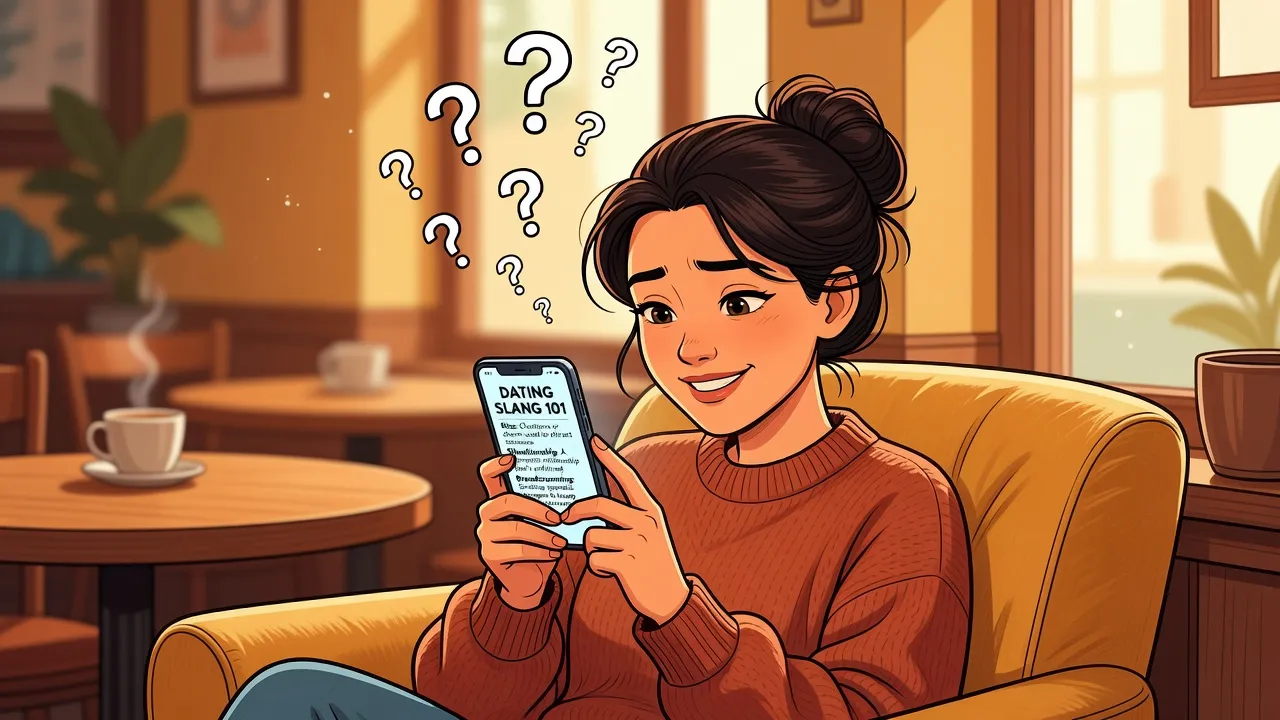 Femme confuse face à un message de rencontre ambigu - ghosting et breadcrumbing