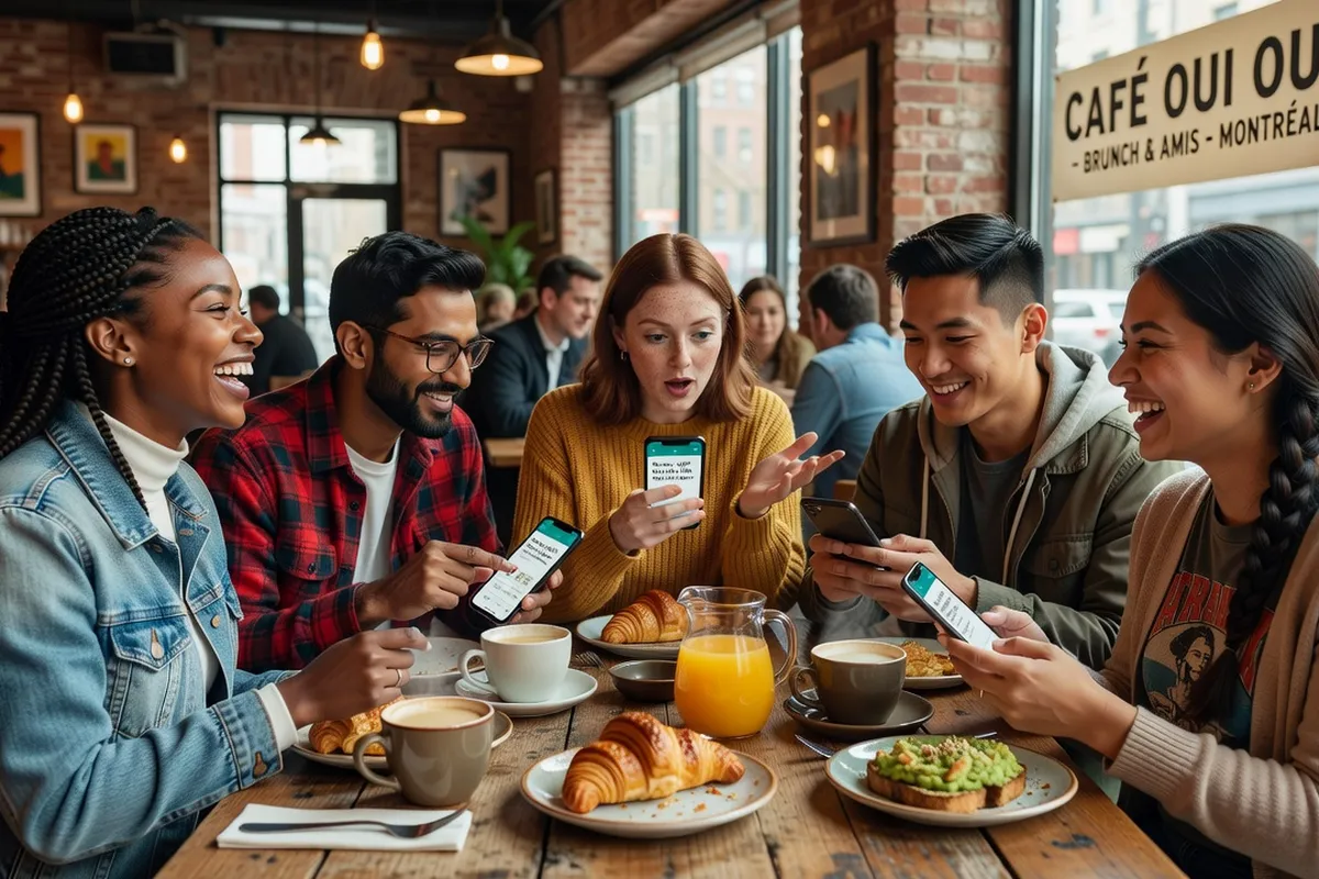 Personne rédigeant un profil de rencontre optimisé sur un ordinateur portable