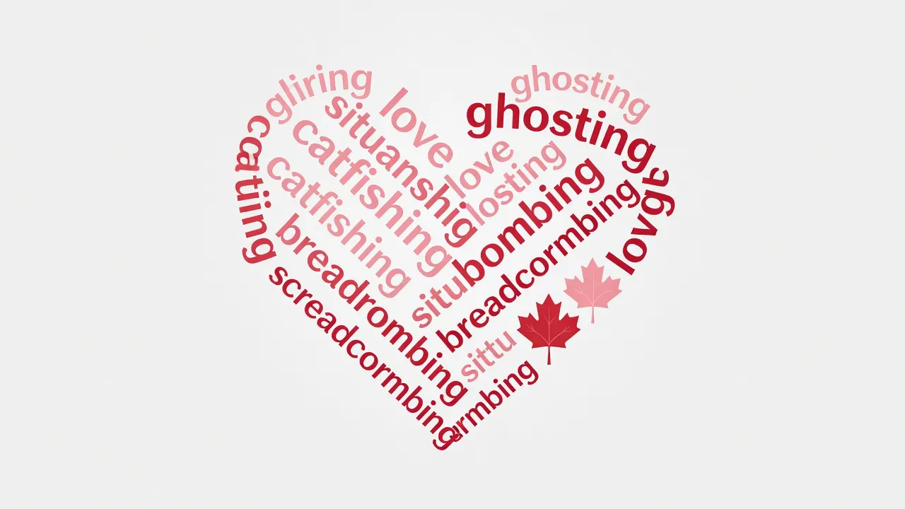 Glossaire des termes de rencontre en ligne au Canada 2026 : ghosting, catfishing, love bombing